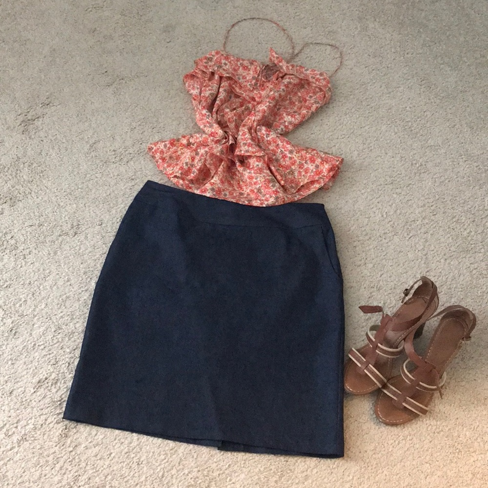 ❤️ sold ❤️ Denim pencil skirt